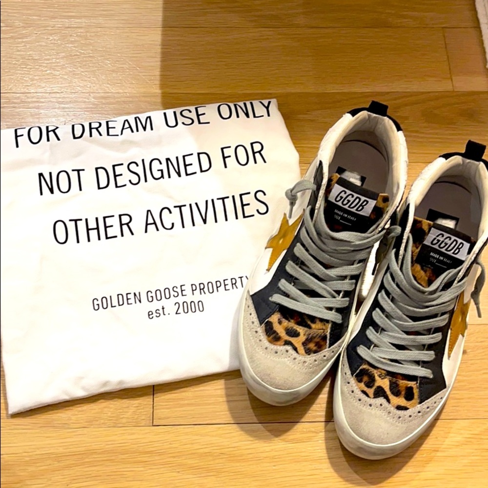 Goldengoose mid star sneakers 100% auth